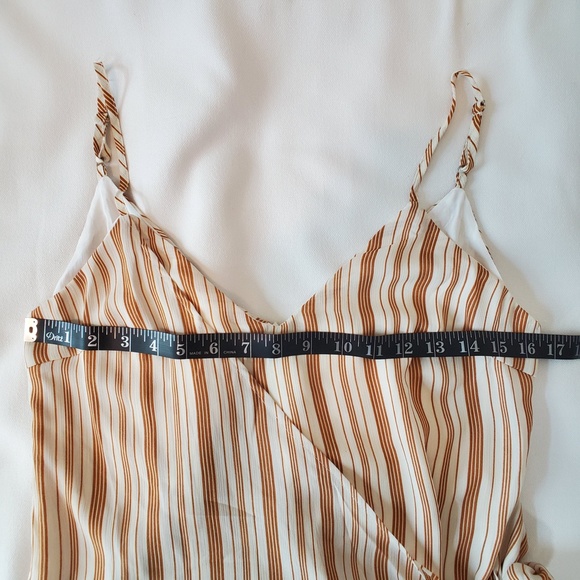 Wild Honey Mustard Yellow Striped Dress - Medium - Picture 6 of 8